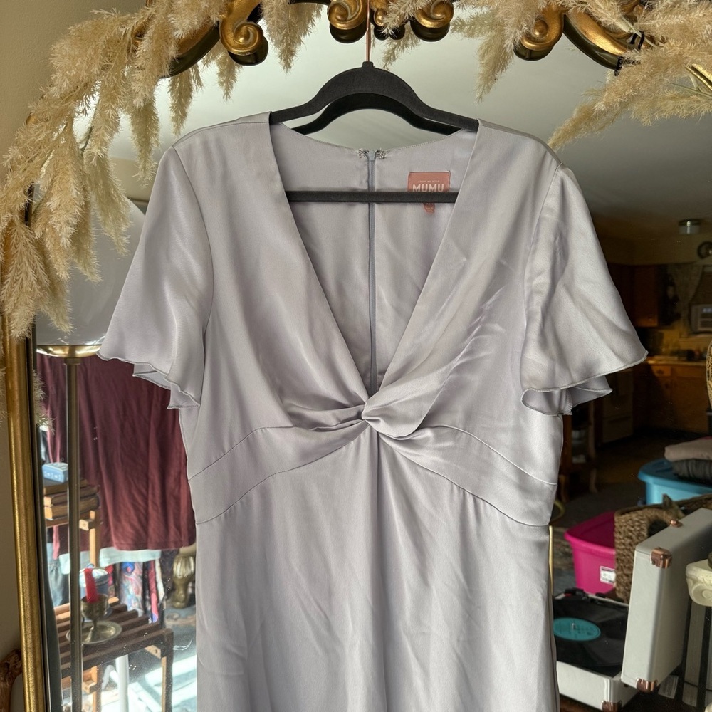 Show Me Your MuMu Silver Maxi Dress - Picture 2 of 16